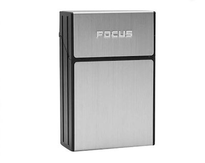 Портсигар Focus на 20 стандартних сигарет Вологозахисний і дуже міцний Focus фото